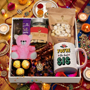 Raksha Bandhan Special Dry Fruits & Chocolate Gift Hamper for Beloved Sister