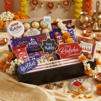 Ferrero Rocher Chocolate Basket with Assorted Premium Chocolates