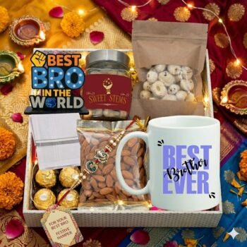 Rakhi Chocolates & Dry Fruit Gift Box for Brother
